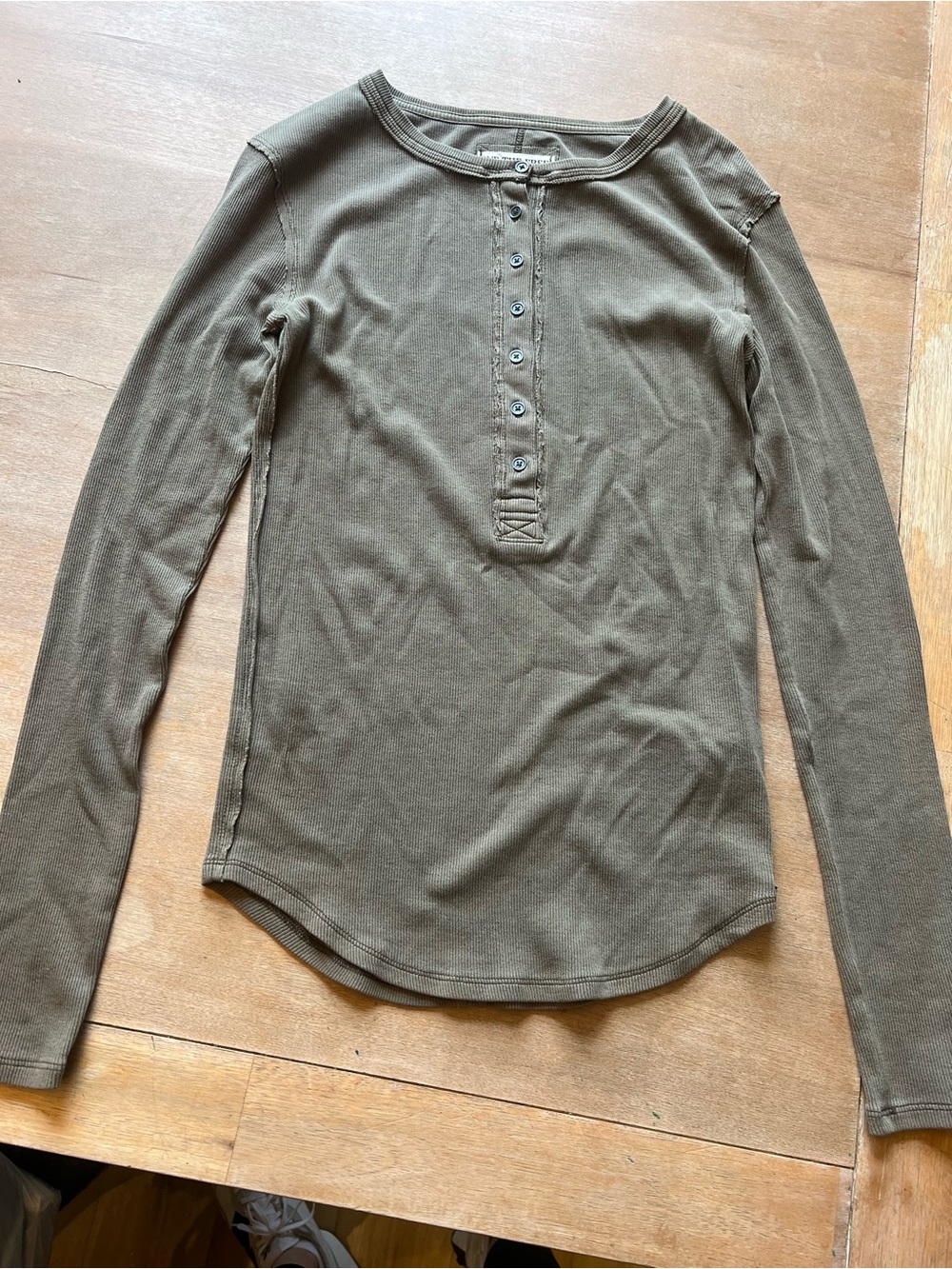 We The Free Olive Green Long-Sleeve Henley